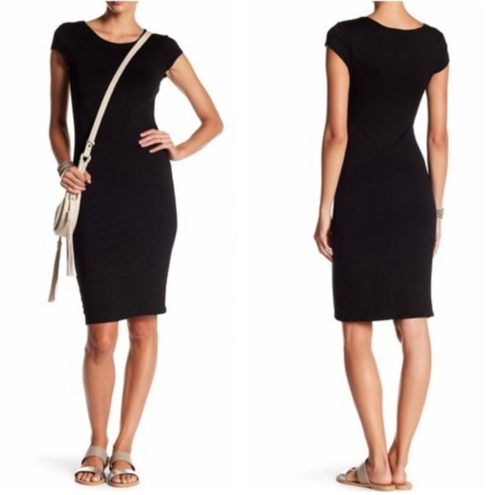 Velvet Torch Cap Sleeve Bodycon Dress Size XS